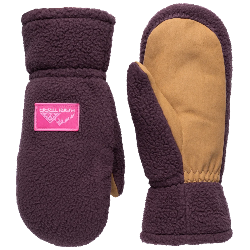Kari Traa Women's Rothe Pile Mittens Cocoa Powder v:9468033