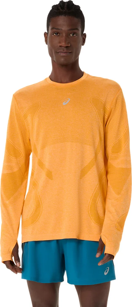 Asics Men’s Road Seamless Long Sleeve Top Yamabuki v:3284462
