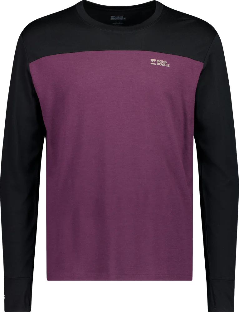 Mons Royale Men´s Yotei Long Sleeve Fig/black v:5182734