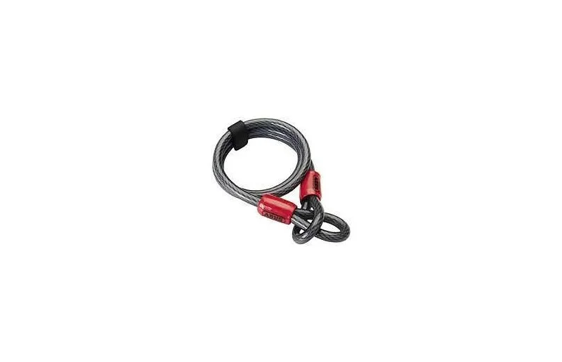 Abus Kabelås Cobra Dobbeltøye Lengde 1.8 M v:4265412 Abus Kabelås Cobra Dobbeltøye Lengde 1.8 M v:4265412