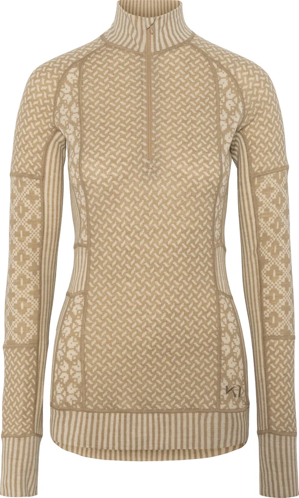 Kari Traa Women's Smekker Half Zip Mocha v:6492674