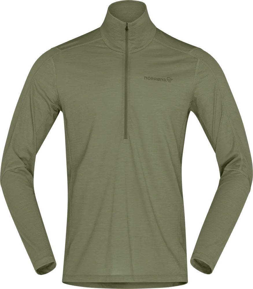 Norrøna Men’s Falketind Equaliserull Zip Neck Deep Lichen Green v:9656547 Norrøna Men’s Falketind Equaliserull Zip Neck Deep Lichen Green v:9656547