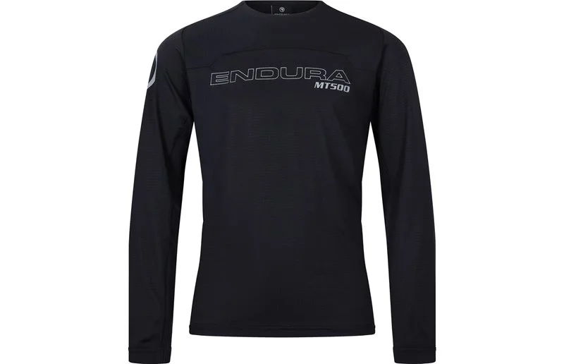 Sykkeltrøye Endura Kids MT500 Burner L/S Jersey Black v:7929460