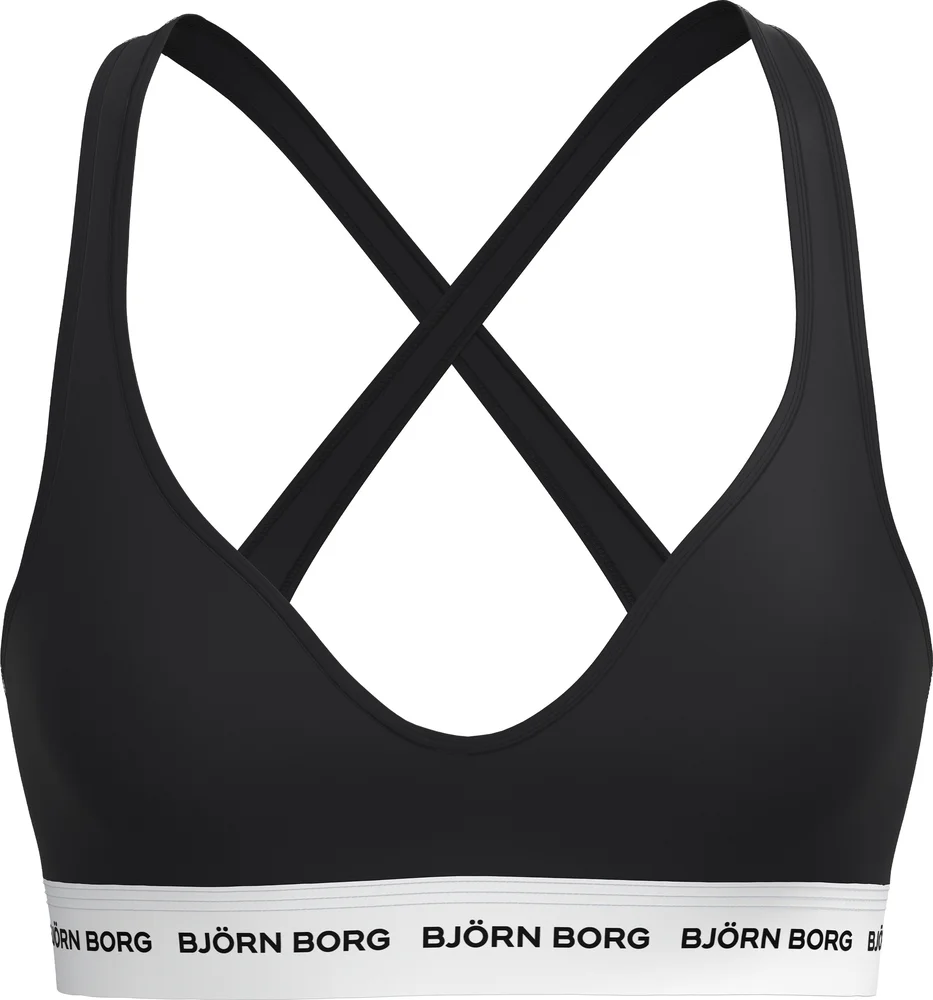 Björn Borg Women's Logo Bralette Black Beauty v:1009304