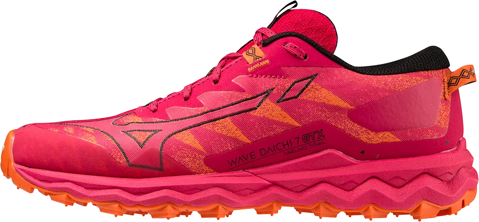 Mizuno Women’s Wave Daichi 7 GORE-TEX Jazzy/Tigerlily/Black v:7631890 Mizuno Women’s Wave Daichi 7 GORE-TEX Jazzy/Tigerlily/Black v:7631890