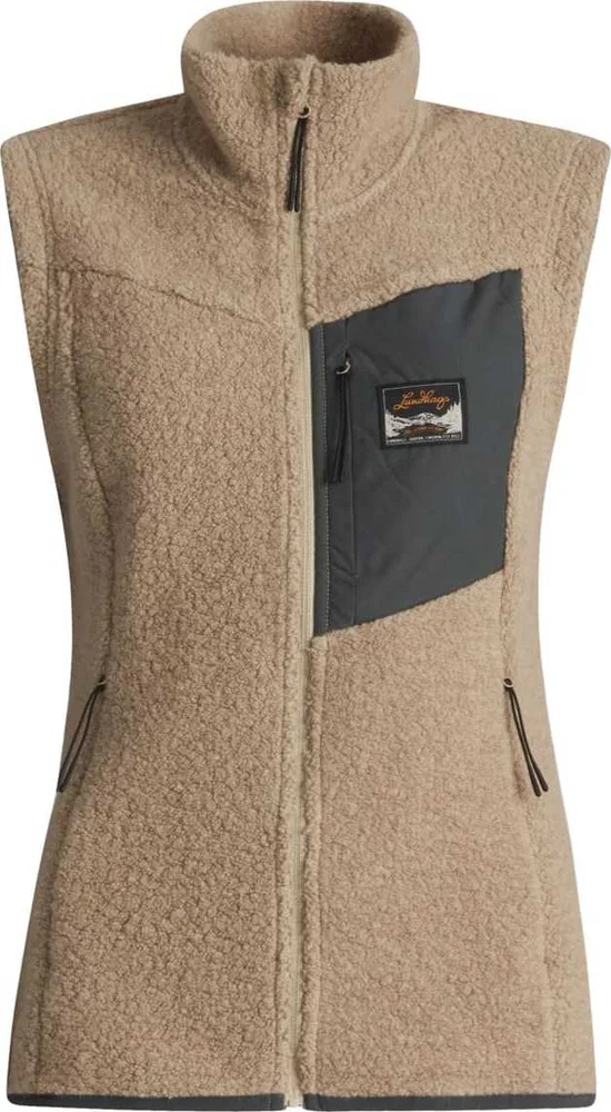 Lundhags Women's Flok Wool Pile Vest Sand v:9754196