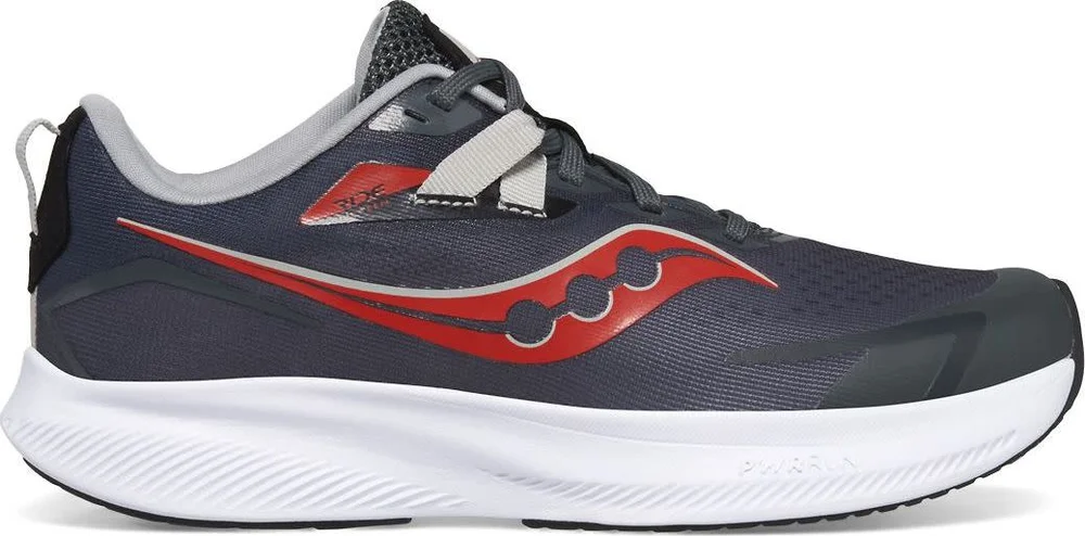 Saucony Kids’ Ride 15 Grey/Black/Red v:5466412 Saucony Kids’ Ride 15 Grey/Black/Red v:5466412
