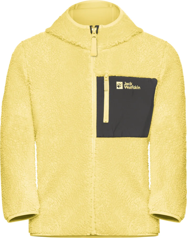 Jack Wolfskin Kids’ Ice Curl Hood Jacket Lemon Ice v:1008302 Jack Wolfskin Kids’ Ice Curl Hood Jacket Lemon Ice v:1008302