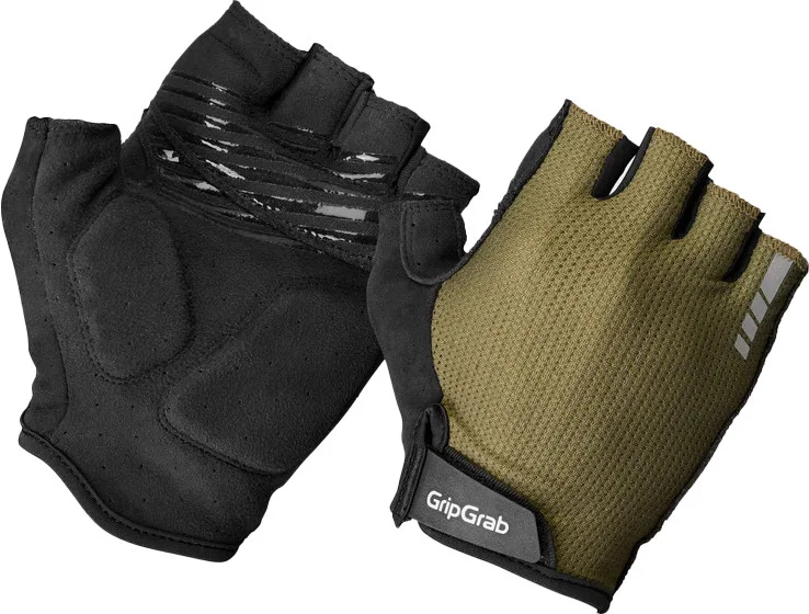 Gripgrab Explr Padded Short Finger Summer Gloves Olive Green v:3116441 Gripgrab Explr Padded Short Finger Summer Gloves Olive Green v:3116441