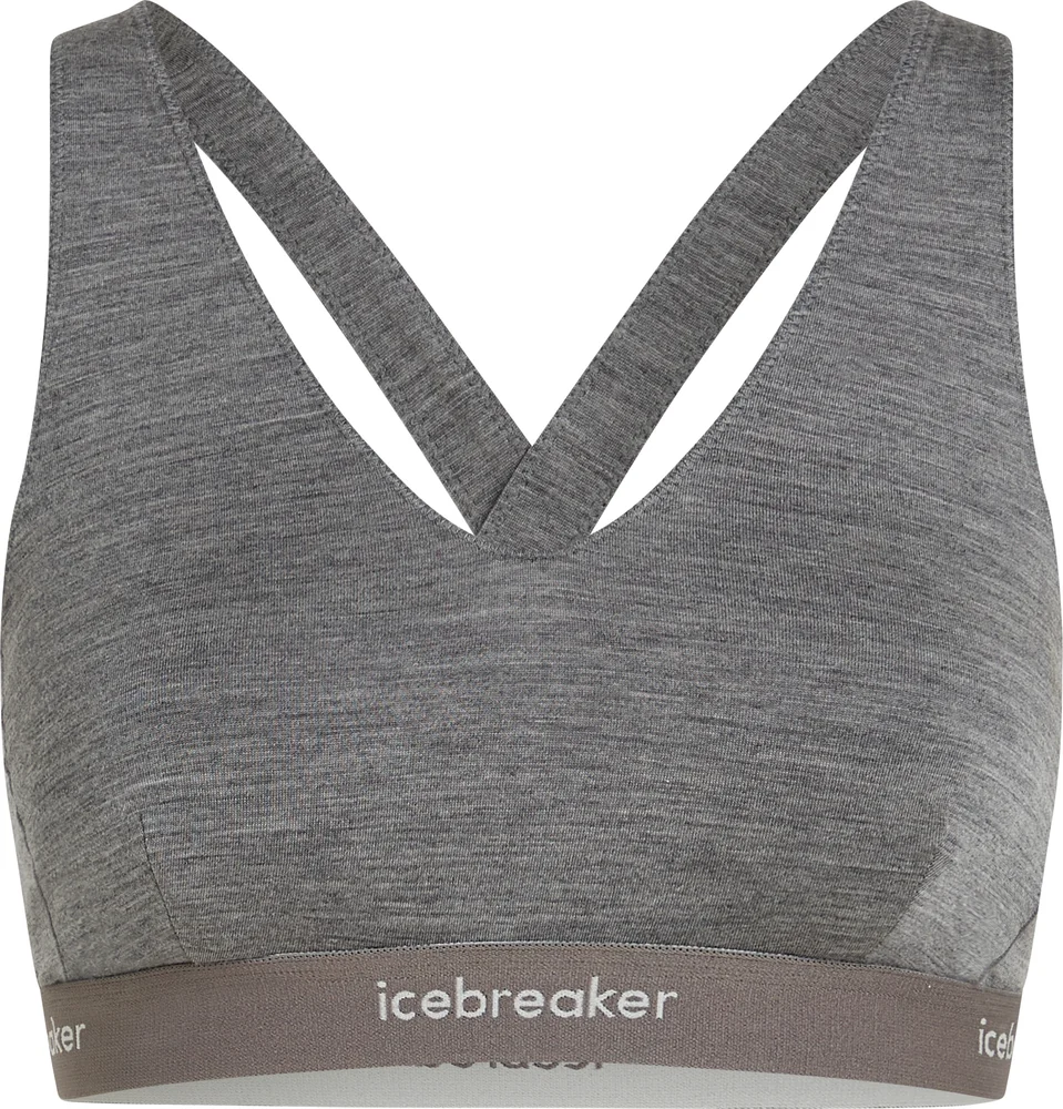 Icebreaker Women’s Merino 125 Cool-Lite Sprite Racerback Bra Gritstone Hthr-013 v:4886630 Icebreaker Women’s Merino 125 Cool-Lite Sprite Racerback Bra Gritstone Hthr-013 v:4886630