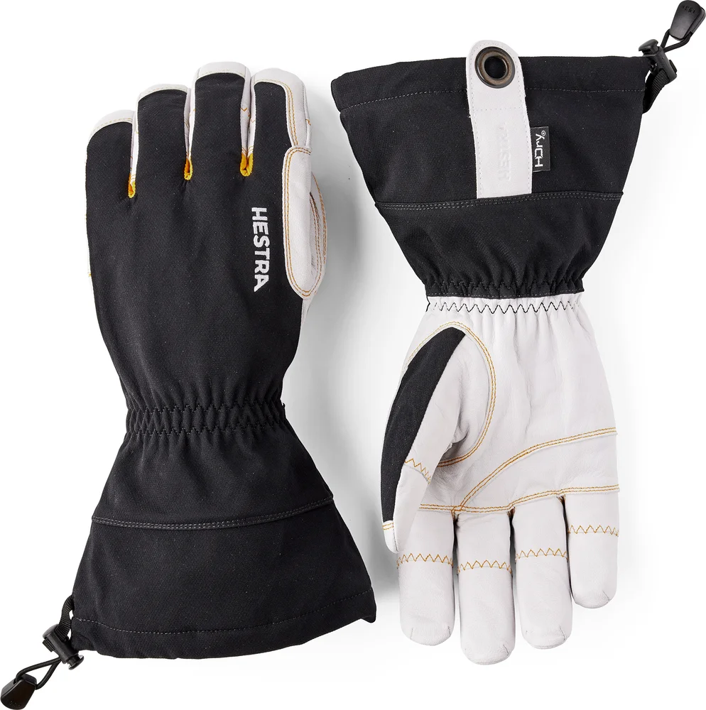 Hestra Ergo Grip HDry Descent 5-Finger Black/Offwhite v:5510777 Hestra Ergo Grip HDry Descent 5-Finger Black/Offwhite v:5510777