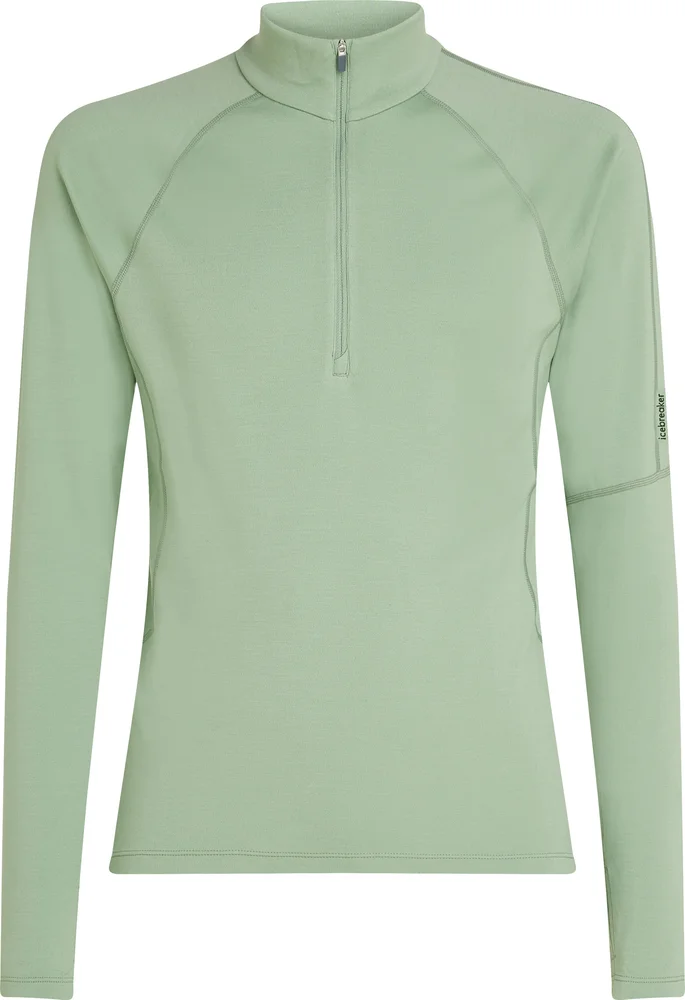 Icebreaker Men’s Merino 300 MerinoFine Polar Long Sleeve Half Zip Seaglass v:7390529