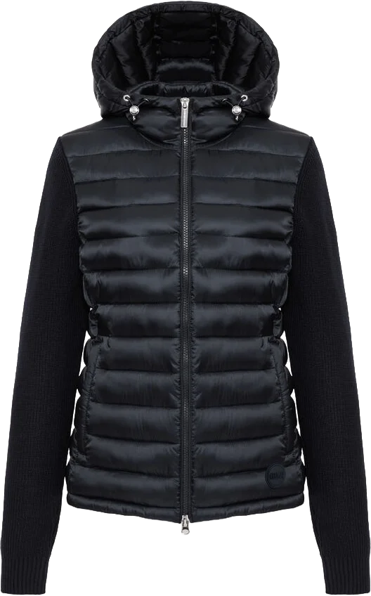 Colmar Women´s Glossy Hybrid Jacket with hood Black v:2905874 Colmar Women´s Glossy Hybrid Jacket with hood Black v:2905874
